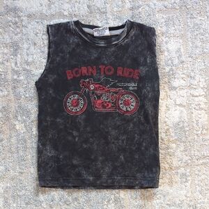 Mish Boys Born To Ride Graphic Tank Top Size 2T